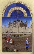 LIMBOURG brothers Les trs riches heures du Duc de Berry: Octobre (October) china oil painting artist